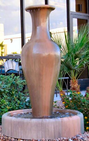 Steam Fountain Water Flow Urn Garden Statuary High-end Decor